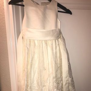 Kids formal dress. Cream color.
